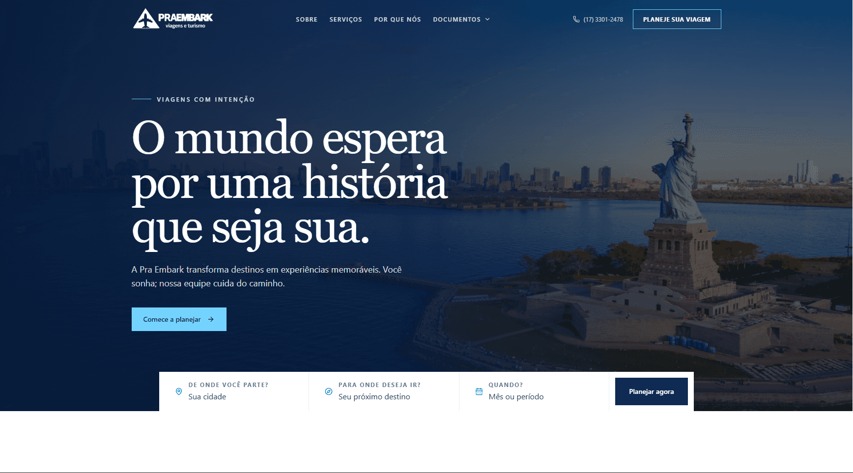 PraEmbark - Landing Page