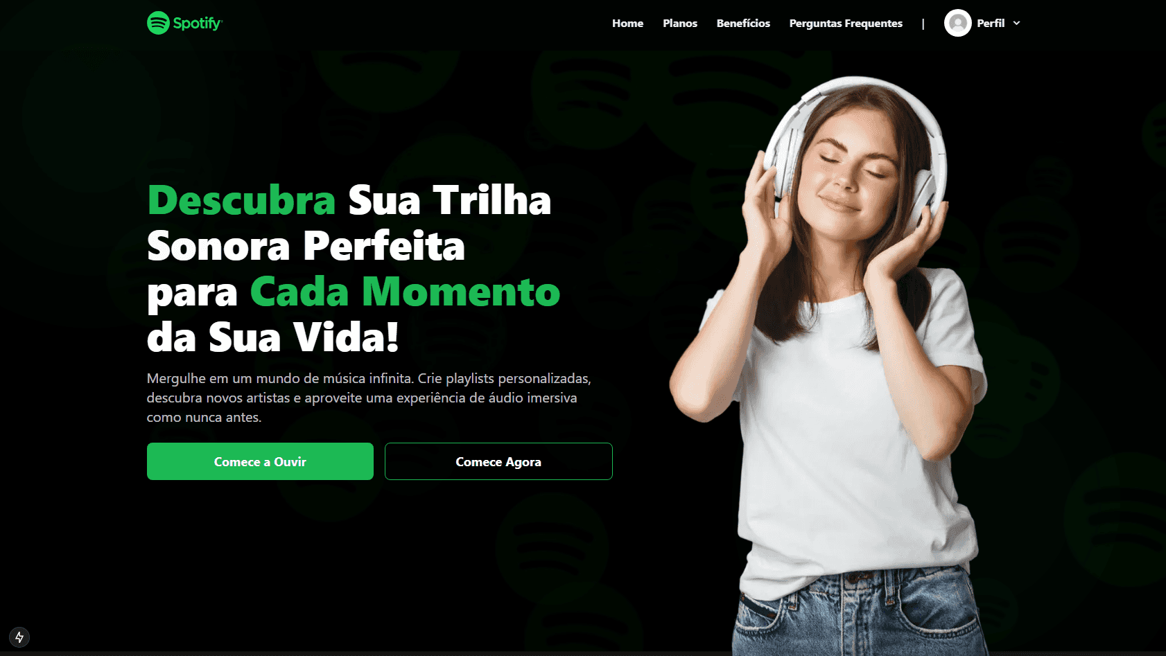 Landing Page Spotify