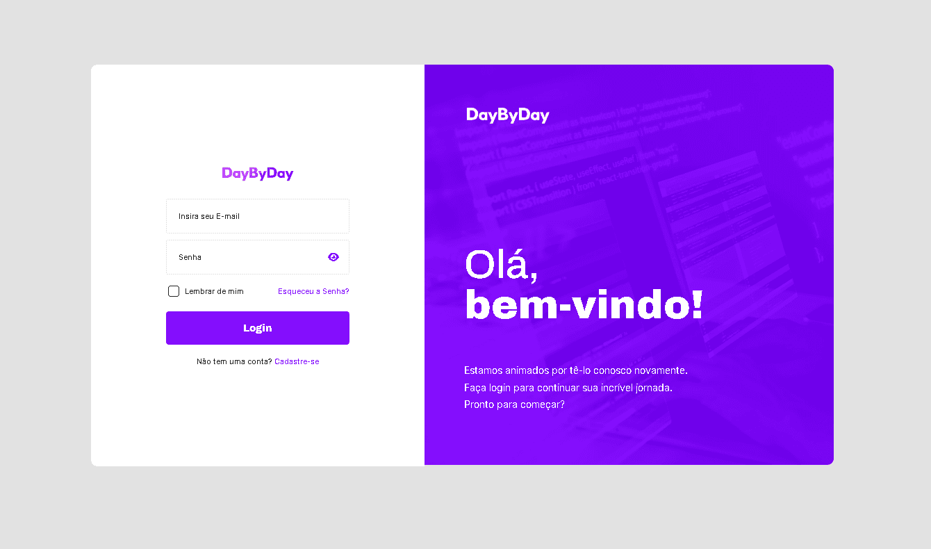 Login Screen - DayByDay